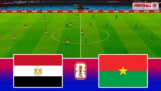 EGYPT vs BURKINA FASO  FIFA World Cup 2026 Qualifiers  Full Match  eFootball PES Gameplay [upl. by Nodnol]