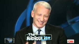 CNNs Anderson Cooper gets the giggles [upl. by Namia]