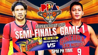 🔴LIVE PBA SMB VS GINEBRA SEMIFINALS GAME 1 LIVE SCORE smbliveupdate ginebraliveupdate pbalive [upl. by Burd]