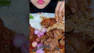 Mukbang spicy chicken 🍗 leg piece eating challenge food mukbang asmr shorts [upl. by Polard]