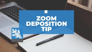 The Zoom Deposition Tip You Need To Know [upl. by Atoiganap]