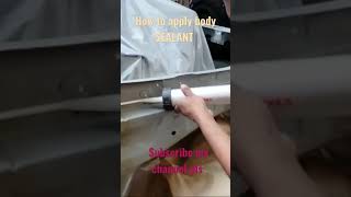 how to apply body SEALANT mahindra mahindra viral auto video car shorts trending technology [upl. by Gagnon]