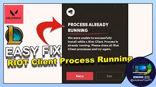 Fix Riot Client is Still Running Error  Uninstall Valorant amp League of Legends Easily [upl. by Aivonas]