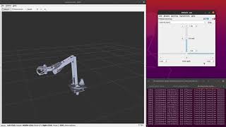 ROS Moveit  Manipulator Move Group Interface Demo [upl. by Hterrag]