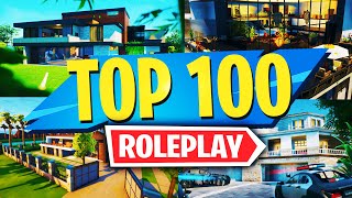 TOP 100 Best ROLEPLAY Maps In Fortnite Creative  Fortnite Roleplay Map CODES 2022 [upl. by Ailongam659]