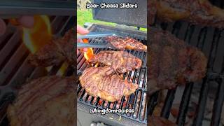 Beer cheese sliders🥓🥞🍖 kingdomrecipesEasyRecipe EasyRecipes steak french burger datenight [upl. by Sharlene]