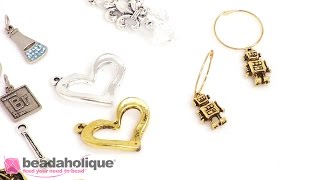 How to Make 2 Pairs of Quick amp Easy Earrings with Charms [upl. by Enrique]