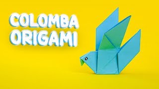 Origami colomba di carta  DIY Lavoretti con la carta tutorial [upl. by Butterworth665]