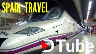 High speed train Madrid  Malaga AVE Renfe Spain [upl. by Ettevi896]