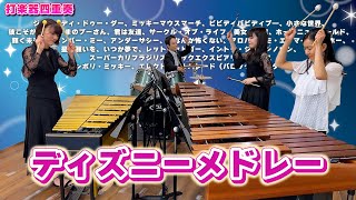 【打楽器4重奏】ディズニー超名曲メドレー [upl. by Olenka]