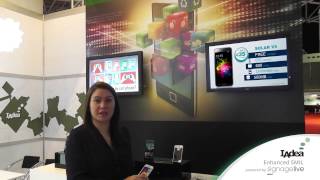 Signagelive at ISE15  Lift and Learn with IAdea [upl. by Nellek]