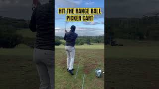 HIT THE RANGE BALL PICKER CART Fun Target Practice JH Golf BeGreat Tips Coach [upl. by Orimar]