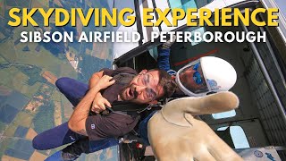 I went SKYDIVING for the FIRST TIME  VLOG  UK Parachuting Peterborough Sibson Experience [upl. by Mikah]