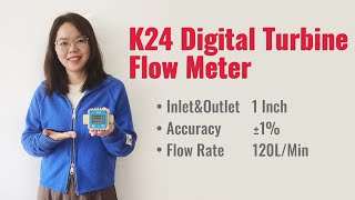 K24 Digital Turbine Flow Meter For WaterChemicalsUrea [upl. by Imekawulo276]