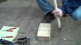 How to Replace a Hatchet Handle  Woodsman Tools Part 1 [upl. by Trini683]