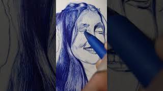 Ballpoint art drawing ballpointpen sketch artist [upl. by Ira]