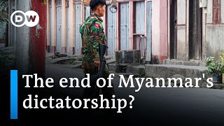 Myanmar The junta is losing on the battlefield says prodemocracy coalition  DW News [upl. by Thistle256]