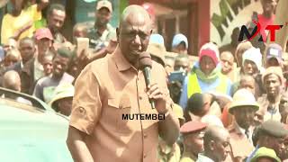 BREAKING NEWSRUTO LOOSES HIS TEMPER AND NEARLY SLAPS HUSTLERS FOR HECKLING KAWIRA AND HIM IN MERU [upl. by Atillertse]