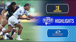 Super Rugby Pacific 2024  Highlanders v Blues  Round 2 Highlights [upl. by Chancelor]