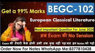 BEGC102 Important Questions For June 2024 ExamImportantQuestion with SolutionJune 202499 Marks [upl. by Koralle]