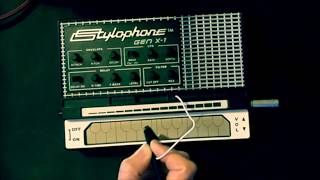 Stylophone Gen X1 Looping Jam  Impro Test [upl. by Gawen]