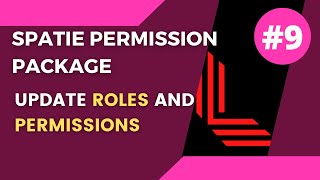 9 Delete Roles and Permissions  Spatie Role and Permission  Laravel 9 Tutorial [upl. by Nauqat]