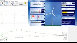 Windenergie Online Simulation Windkanal Aerodynamik Profil Berechnung [upl. by Juanita848]