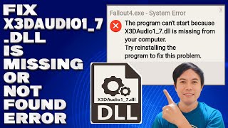 How To Fix X3DAudio17Dll is Missing or Not Found Error Solution [upl. by Selimah]