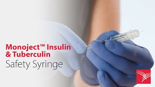 Cardinal Health™ Monoject™ Insulin and Tuberculin Safety Syringes [upl. by Polish]