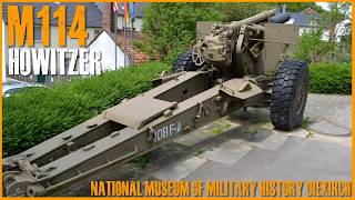 M114 155mm Howitzer  Walkaround  National Museum of Military History Diekirch [upl. by Nileak]