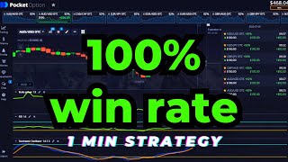 POCKET OPTION 1 MINUTE STRATEGY  SIMPLEEASY AND PROFITABLE [upl. by Laszlo841]