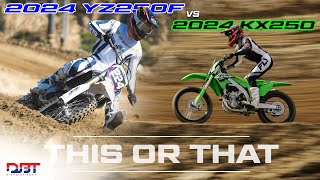 YZ250F vs KX250  2024 250F Motocross Comparison  Dirt Bike Test [upl. by Gemini]