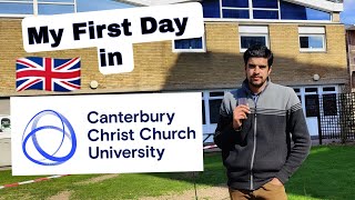 My First Day in Canterbury Christ Church university  BRP Collection  University Enrollment [upl. by Eserehc375]