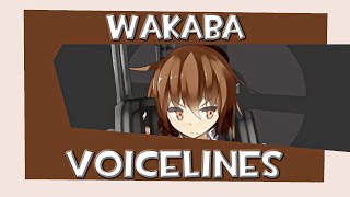 All Wakaba Voicelines Kancolle [upl. by Eardnoed]