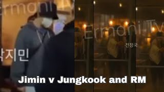 RMTaehyungJiminJungkook Spotted In A Restaurant In Seoul Before Their EnlistmentquotLast meetingquot [upl. by Pedroza]