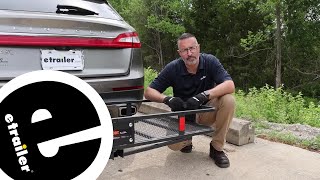 etrailer  HandsOn with the 24x60 Curt Cargo Carrier for 2quot Hitches [upl. by Gayleen]