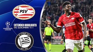 PSV vs Sturm Graz Extended Highlights  UCL Qualifiers  Round 3  CBS Sports Golazo [upl. by Afas]