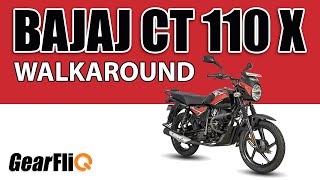 Bajaj CT110X  Walkaround and Features  Hindi  GearFliQ [upl. by Hsevahb991]