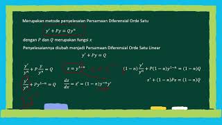 Persamaan Diferensial Bernoulli [upl. by Ellenrahc288]