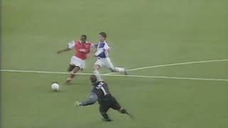 Ian Wright scores twice at Ewood in Wengers first game 1996 [upl. by Ruenhcs]