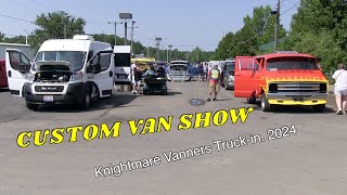 CUSTOM VAN SHOW 2024 Knightmare Vanners BFE 13 Truckin [upl. by Polish]