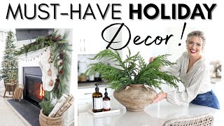 HOLIDAY DECOR MUSTHAVES  2022 CHRISTMAS DECORATING IDEAS  TIMELESS HOLIDAY DECOR STAPLES [upl. by Avik]