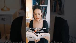 lire vs écouté un livre spicy en public 🤯😂 shorts shortsvideos short [upl. by Holcman]