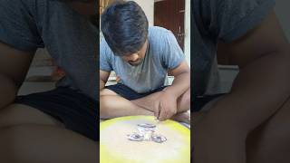 Dr b r Ambedkar Pani per rangoli 💧💧💧💧art shorts shortvideos trendingreels viral [upl. by Leid307]