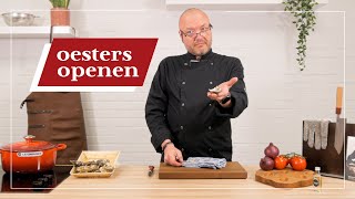 Zo open je een oester op de juiste manier [upl. by Center928]