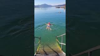 Ein wunderbarer Herbsttag am 1 November Schwimmen zu Allerheiligen im Wörthersee [upl. by Rawdin]