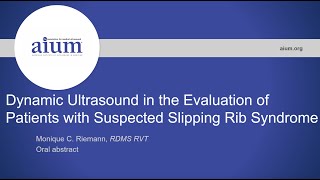 Dynamic Ultrasound in the Evaluation of Patients with Suspected Slipping Rib Syndrome—Part 2 [upl. by Asilem]