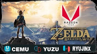 Zelda  Breath of the wild I Ryzen 5 3400g I Cemu I Yuzu I Ryujinx [upl. by Modnar]