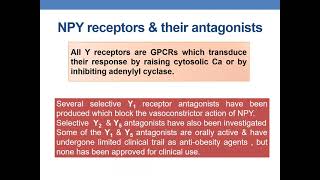 Neuropeptide Y NPY amp Urotensin II [upl. by Havelock]