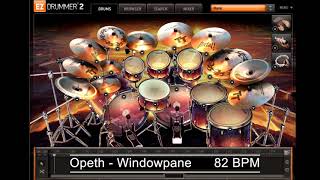 Opeth  Windowpane  EZdrummer 2 COVER [upl. by Hnid]